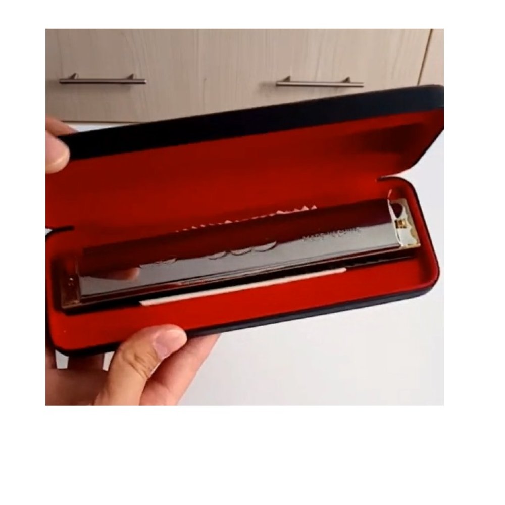 Armonica Bee Standard Cromado Con Estuche