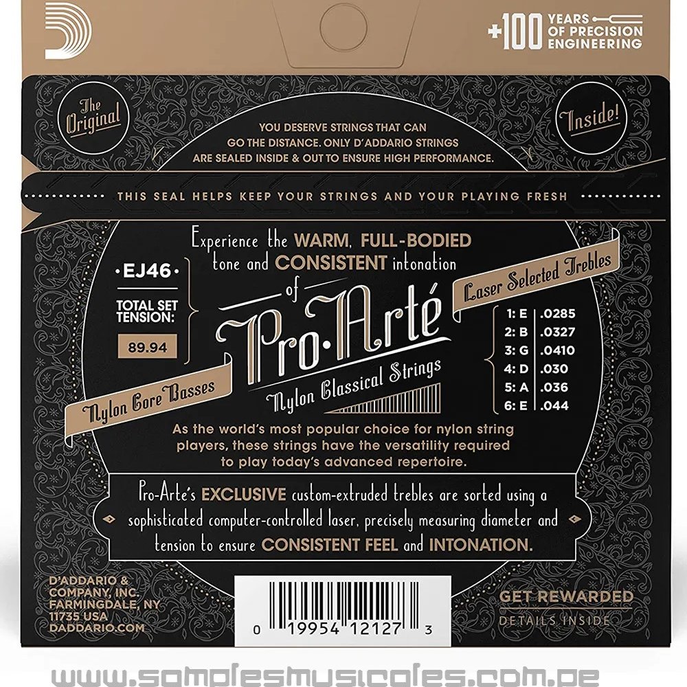 Cuerdas D' Addario Pro Arte EJ46