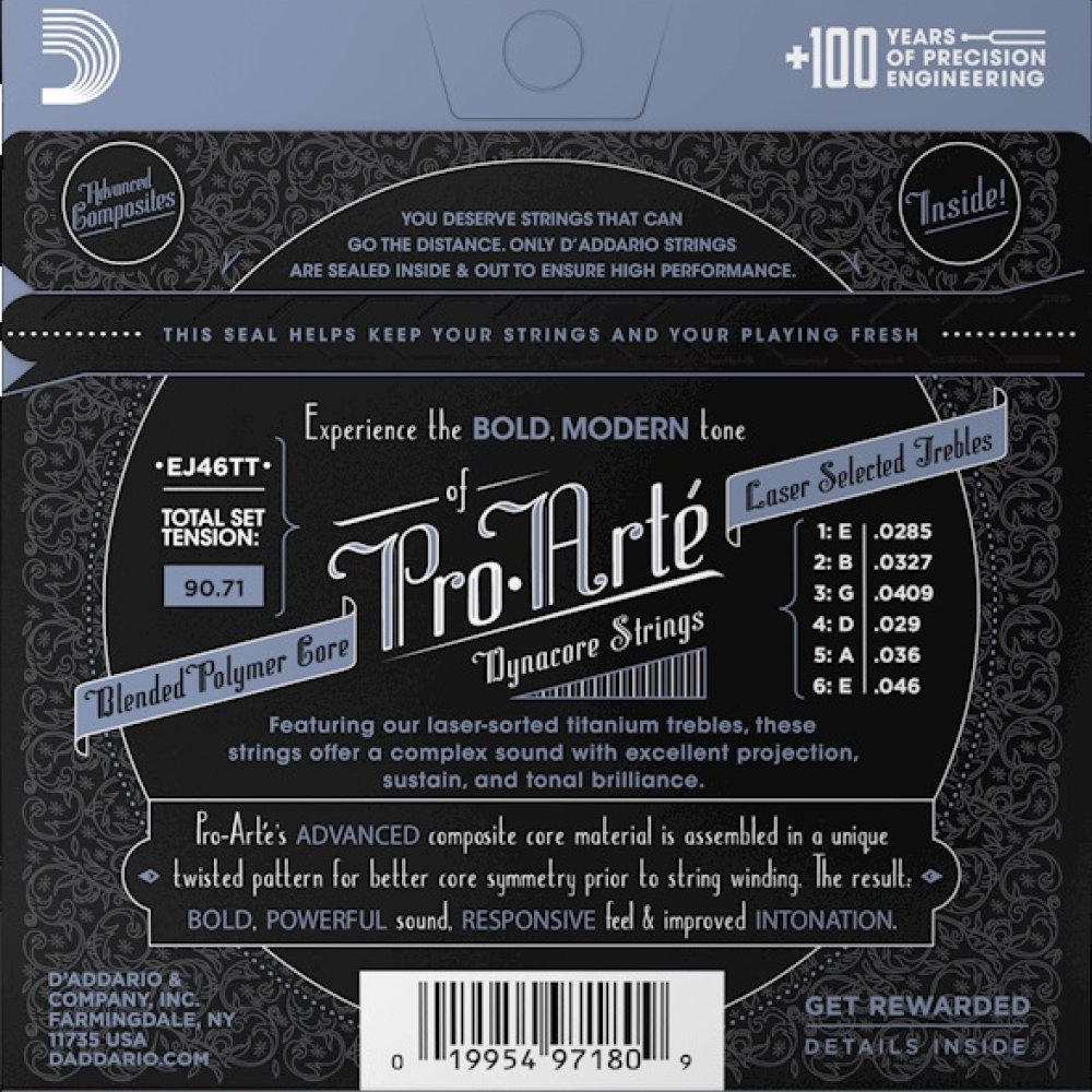 Cuerdas D' Addario Pro Arte Ej46tt