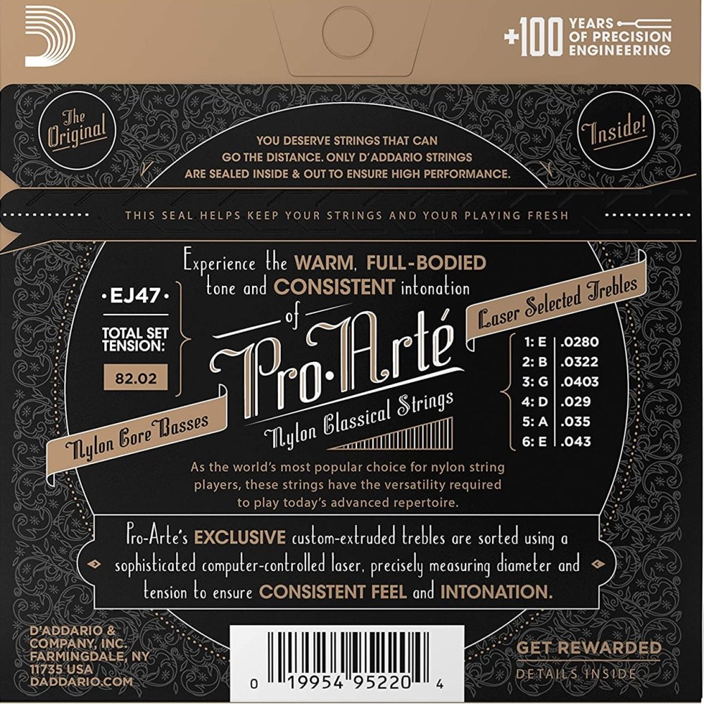 Cuerdas D' Addario Pro Arte EJ47