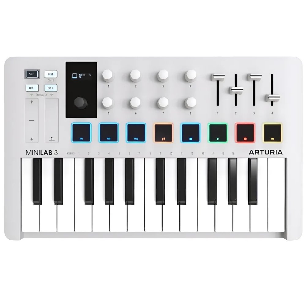 Arturia MiniLab 3 Black Edition Mini Controlador USB-C de 25 Teclas